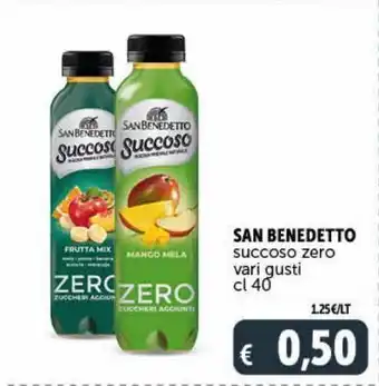 Deco Market Succoso zero vari gusti san benedetto offerta