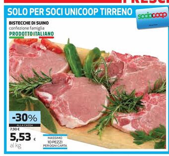 Coop Bistecche di suino offerta