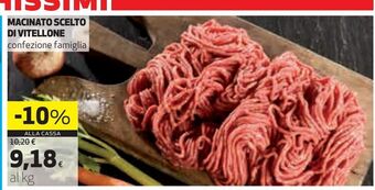Coop Macinato scelto di vitellone offerta
