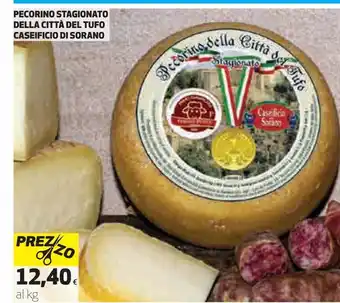 Coop Pecorino stagionato della città del tufo caseificio di sorano offerta