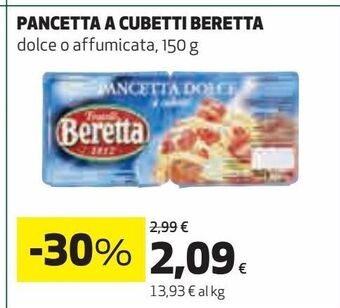 Pancetta a cubetti beretta