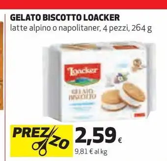 Coop Gelato biscotto loacker offerta