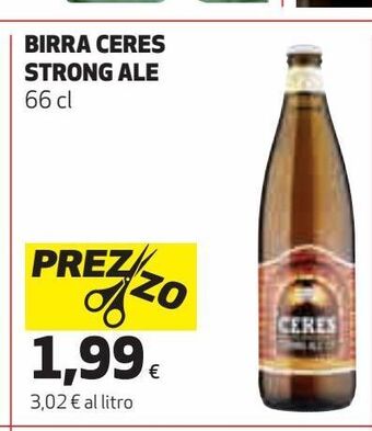 Coop Birra ceres strong ale offerta