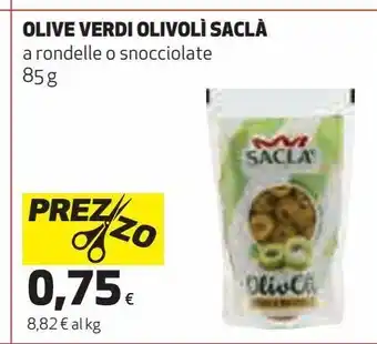 Coop Olive verdi olivolì saclà offerta