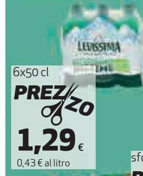 Coop Acqua levissima offerta
