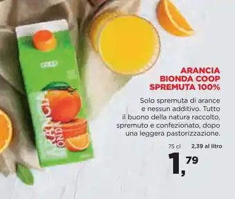 Arancia bionda coop spremuta 100%