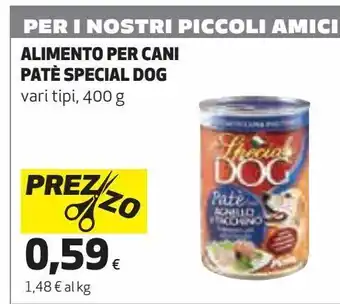 Coop Alimento per cani patè special dog offerta