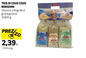 Tris di couscous borghini
