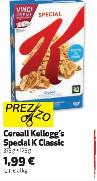 Coop Cereali kellogg's special k classic offerta