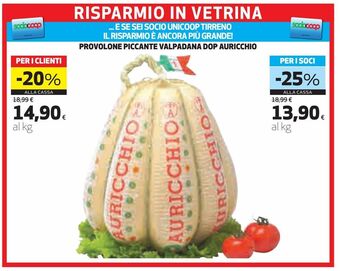 Ipercoop Provolone piccante valpadana dop auricchio offerta
