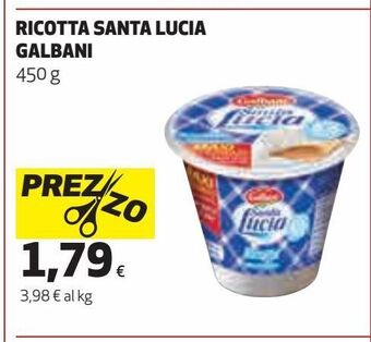 Ipercoop Ricotta santa lucia galbani offerta