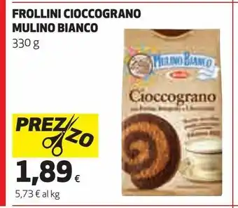 Ipercoop Frollini cioccograno mulino bianco offerta