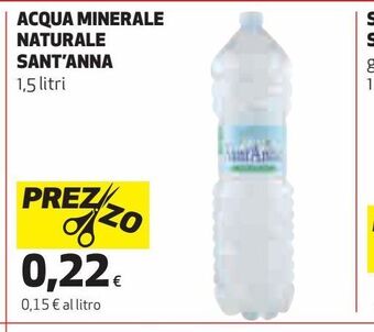 Ipercoop Acqua minerale naturale sant'anna offerta