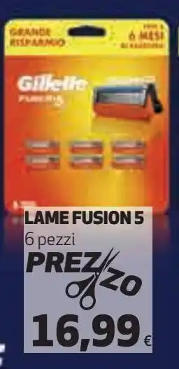 Ipercoop Lame fusion 5 offerta