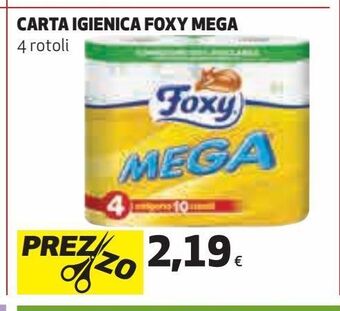 Ipercoop Carta igienica foxy mega offerta