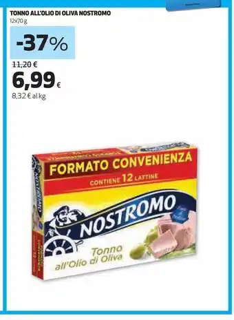 Ipercoop Tonno in olio d'oliva nostromo offerta