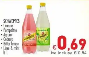 Schweppes Limone, Pompelmo lt 1