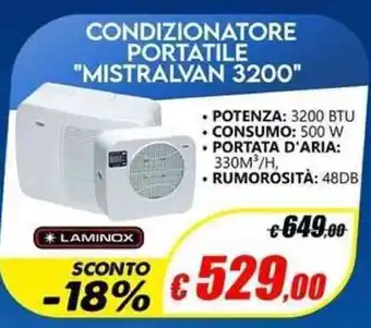 Laminox Condizionatore Portatile "Mistralvan 3200"