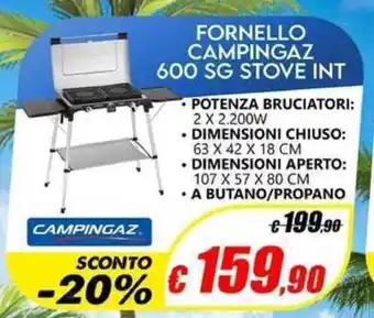 Campingaz Fornello 600 SG Stove Int