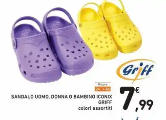 Spazio Conad Sandalo uomo, donna o bambino iconix griff offerta
