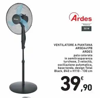 Spazio Conad Ventilatore a piantana ar5ea41pb ardes offerta
