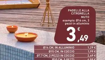 Spazio Conad Padelle alla citronella offerta