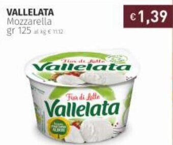 Prezzemolo e Vitale Vallelata Mozzarella gr 125 offerta