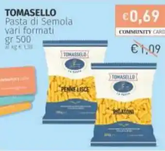 Prezzemolo e Vitale Tomasello Pasta di Semola vari formati gr 500 offerta