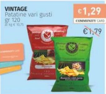 Prezzemolo e Vitale Vintage Patatine vari gusti gr 120 offerta