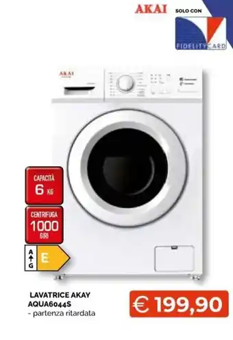 Mercatò Big Akai Lavatrice AQUA6044S offerta