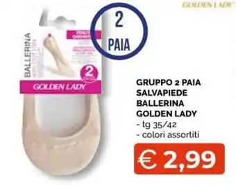 Golden Lady Gruppo 2 Paia Salvapiede Ballerina tg 35/42