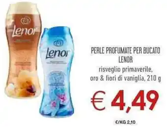 Conad City Lenor Perle Profumate per Bucato 210 g offerta