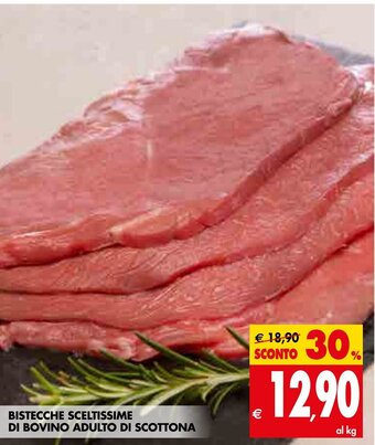 Tigros Bistecche Sceltissime di Bovino Adulto di Scottona offerta