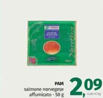 Pam Pam salmone norvegese affumicato - 50 g offerta
