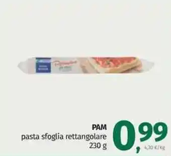 Pam Pam pasta sfoglia rettangolare 230 g offerta