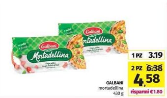 Pam Galbani mortadellina 430 g offerta