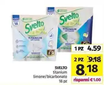Pam Svelto titanium limone/bicarbonato 18 pz offerta