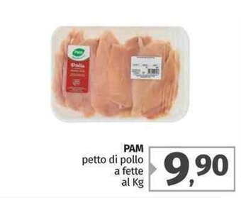 Pam Pam petto di pollo a fette offerta