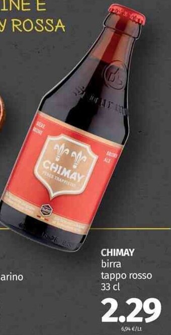 Pam Chimay birra tappo rosso 33 cl offerta