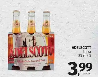 Pam Adelscott birra 33 cl x 3 offerta