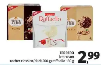 Ferrero Rocher classico/dark 200 g/raffaello 180 g