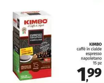 Pam Kimbo Caffè in Cialde espresso napoletano 15 pz offerta