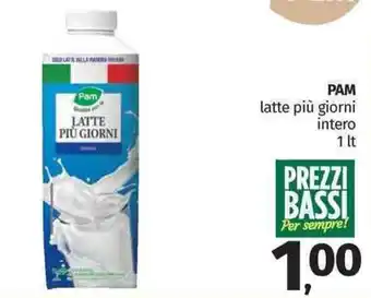 Pam Pam latte più giorni intero 1 lt offerta