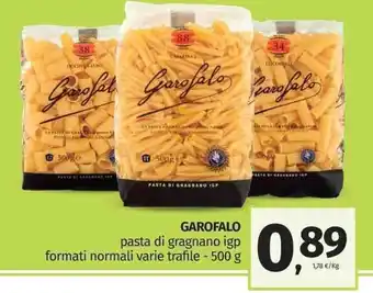 Pam Garofalo pasta di gragnano igp formati normali varie trafile - 500 g offerta