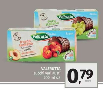 Pam Valfrutta succhi vari gusti 200 ml x 3 offerta