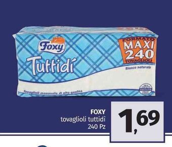Pam Foxy tovaglioli tuttidì 240 Pz offerta