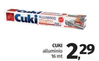 Pam Cuki alluminio 16 mt offerta
