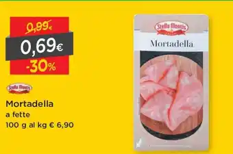 DPiù Stella Montis Mortadella a fette 100g offerta