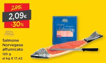 DPiù Gioia di Mare Salmone Norvegese affumicato 120g offerta