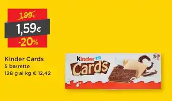 DPiù Kinder Cards 128g offerta
